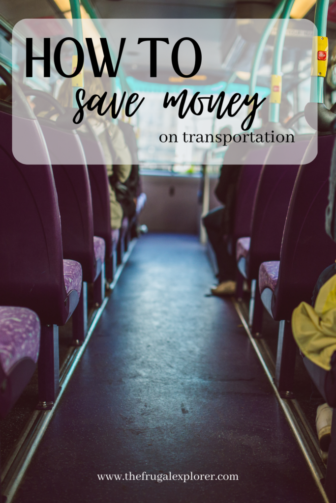 how to save money on transporation