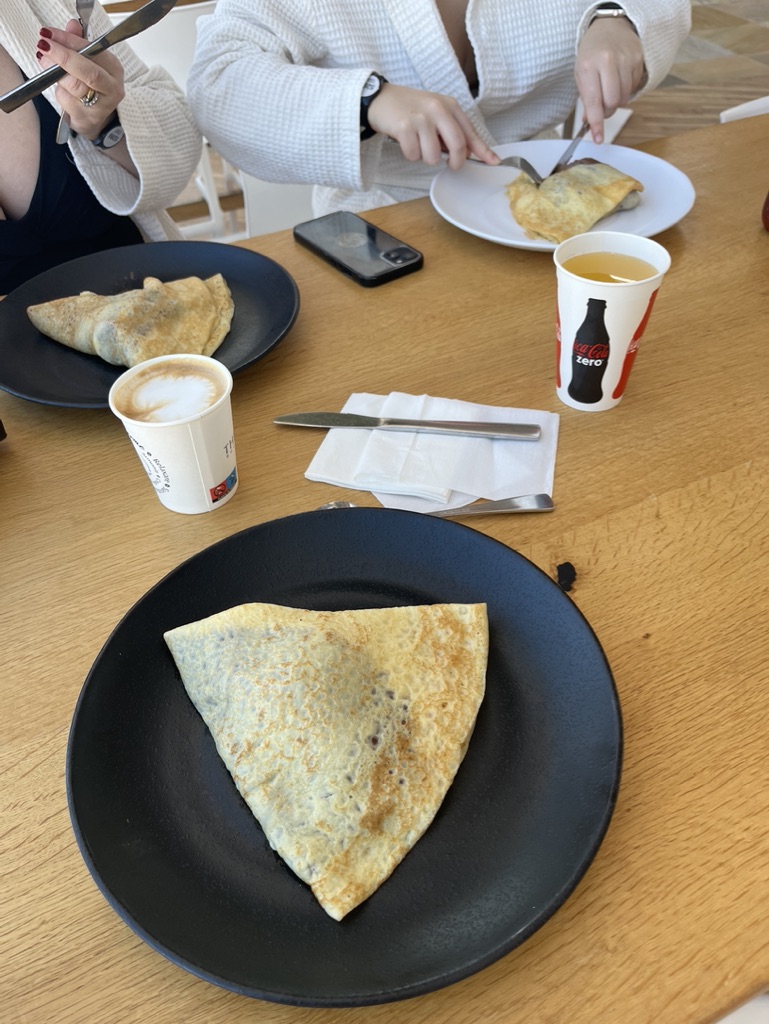Crepes at Therme Bucharest - so good!